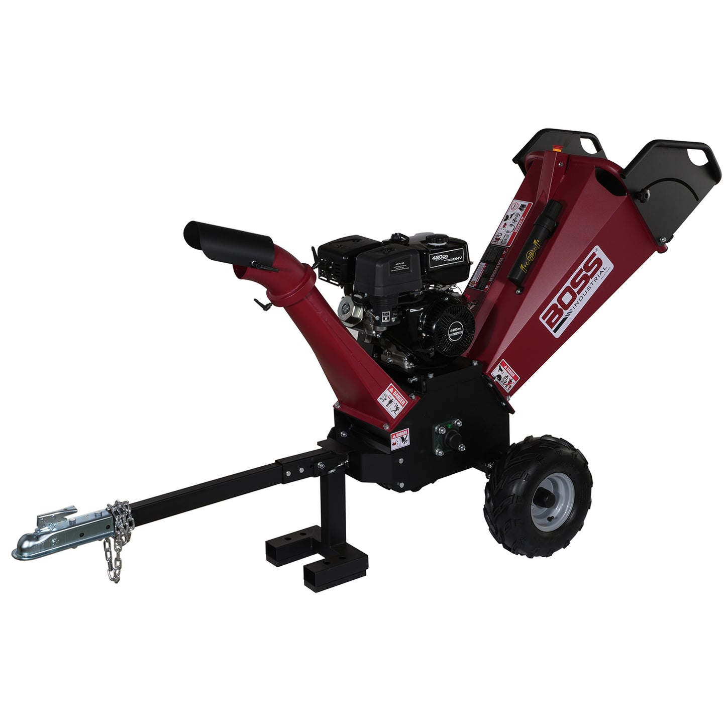 Boss Industrial 6" 14hp Chipper Shredder with Electric Starter - CGR60 - Wood Splitter Outlet